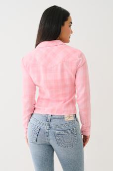 SLIM BUTTON DOWN PLAID SHIRT, image 4