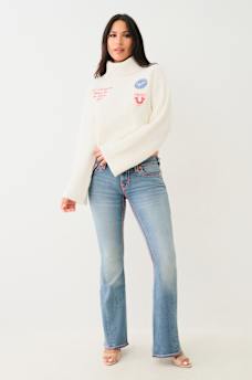 PATCH EMBROIDERY TURTLENECK SWEATER, image 2