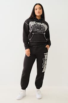 L.A. CITYSCAPE EMBROIDERED BOYFRIEND HOODIE, image 2