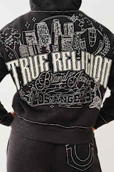 L.A. CITYSCAPE EMBROIDERED BOYFRIEND HOODIE, image 5
