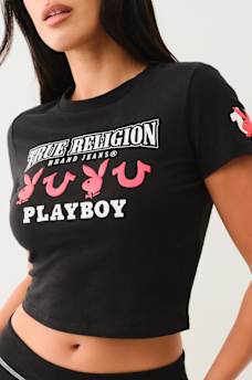 TRUE RELIGION X PLAYBOY BABY TEE, image 4