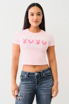 TRUE RELIGION X PLAYBOY BABY TEE, image 3