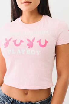 TRUE RELIGION X PLAYBOY BABY TEE, image 1
