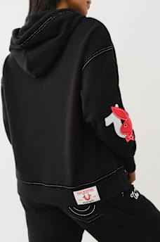 TRUE RELIGION X PLAYBOY FLEECE BOYFRIEND HOODIE, image 5