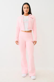 TRUE RELIGION X PLAYBOY CRYSTAL CROP ZIP HOODIE, image 3