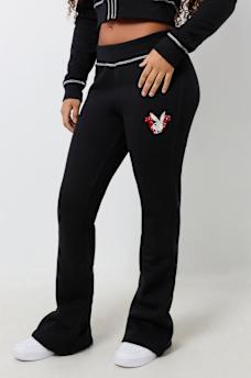 TRUE RELIGION X PLAYBOY CRYSTAL BOOTCUT SWEAT PANT, image 2