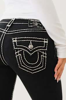 BECCA SUPER T MID RISE BOOTCUT JEAN, image 4