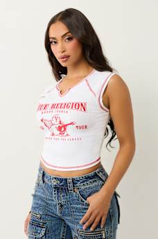 RIBBED WORLD TOUR NOTCH BABY TEE, image 4