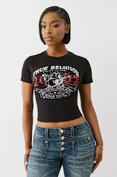 CRYSTAL OG WORLD TOUR BUDDHA BABY TEE, image 2