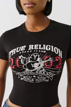 CRYSTAL OG WORLD TOUR BUDDHA BABY TEE, image 1
