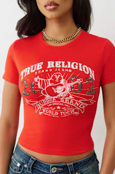 CRYSTAL OG WORLD TOUR BUDDHA BABY TEE, image 2