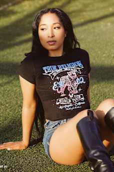 CRYSTAL LEOPARD BABY TEE, image 1