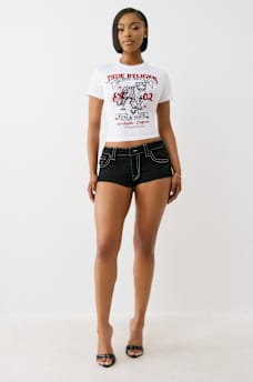 CRYSTAL LEOPARD BABY TEE, image 3