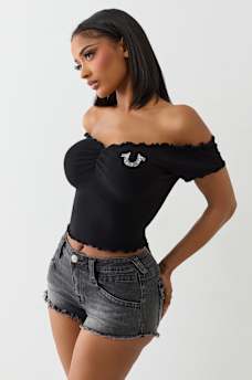 LETTUCE EDGE OFF-THE-SHOULDER TOP, image 3
