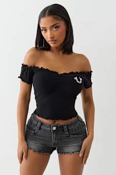 LETTUCE EDGE OFF-THE-SHOULDER TOP, image 1