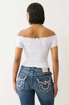 LETTUCE EDGE OFF-THE-SHOULDER TOP, image 4