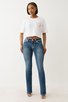 EMBROIDERED BUDDHA BOXY CROPPED TEE, image 3