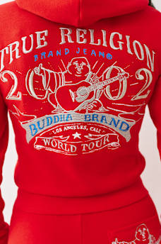LUREX EMBROIDERED WORLD TOUR ZIP HOODIE, image 1