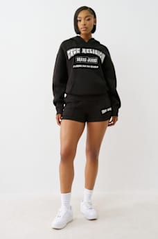 LOGO APPLIQUE BOYFRIEND HOODIE, image 4