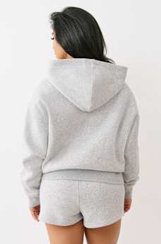 LOGO APPLIQUE BOYFRIEND HOODIE, image 5