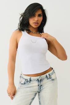 MESH HORSESHOE TANK TOP, image 2