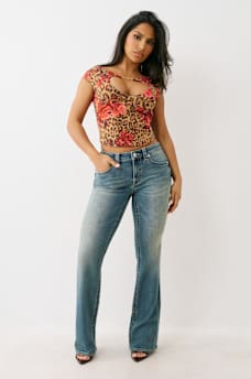 BECCA MID RISE BOOTCUT JEAN, image 2