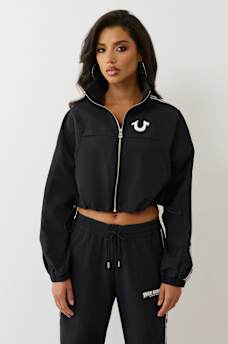 SHRUNKEN NYLON TRACK JACKET, image 2