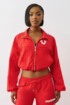 SHRUNKEN NYLON TRACK JACKET, image 2