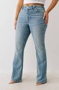 PLUS BECCA ‘I LOVE TRUE RELIGION’ MID RISE BOOTCUT JEAN, image 4