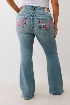 PLUS BECCA ‘I LOVE TRUE RELIGION’ MID RISE BOOTCUT JEAN, image 5