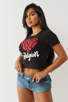 'I LOVE TRUE RELIGION' BABY TEE, image 4