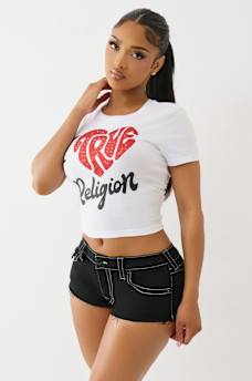 'I LOVE TRUE RELIGION' BABY TEE, image 4