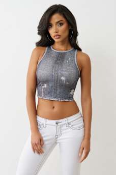 INDIGO TERRY INDIGO TANK, image 2