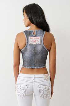 INDIGO TERRY INDIGO TANK, image 3