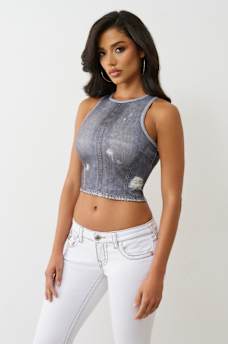 INDIGO TERRY INDIGO TANK, image 5