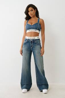 DENIM BRA TOP, image 3