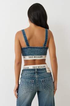 DENIM BRA TOP, image 5