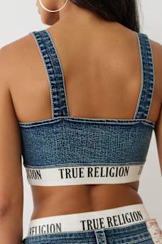 DENIM BRA TOP, image 6