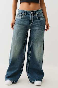 JESSIE WINGED BIG T BAGGY JEAN, image 2