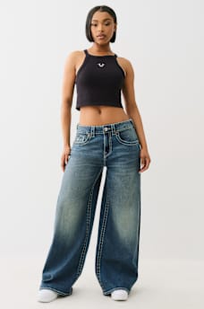 JESSIE WINGED BIG T BAGGY JEAN, image 3
