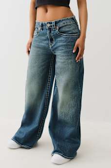 JESSIE WINGED BIG T BAGGY JEAN, image 4