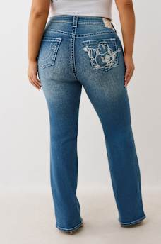PLUS BILLIE MID RISE BUDDHA POCKET STRAIGHT JEAN, image 5
