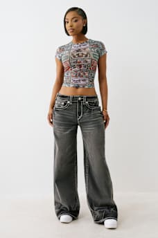 JESSIE BIG T BUDDHA POCKET BAGGY JEAN, image 3