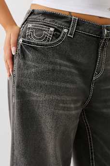 PLUS JESSIE MID RISE BIG T BUDDHA POCKET BAGGY JEAN, image 6