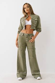 VINTAGE BIG T CROPPED CARPENTER JACKET, image 4