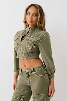 VINTAGE BIG T CROPPED CARPENTER JACKET, image 5
