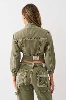 VINTAGE BIG T CROPPED CARPENTER JACKET, image 7