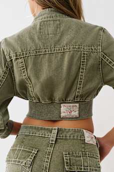 VINTAGE BIG T CROPPED CARPENTER JACKET, image 8