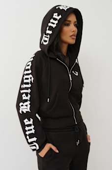CRYSTAL RELAXED ZIP HOODIE, image 2