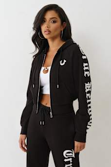 CRYSTAL RELAXED ZIP HOODIE, image 5